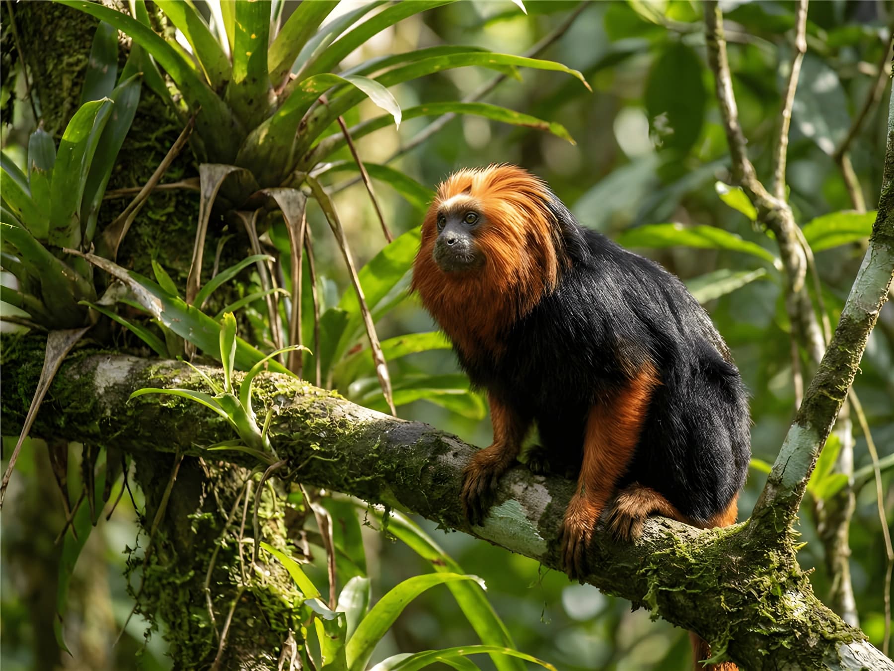 Tamarin-lion à tête dorée au Parc Animalier d’Auvergne